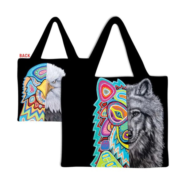 Eagle and Wolf Shopping Bag