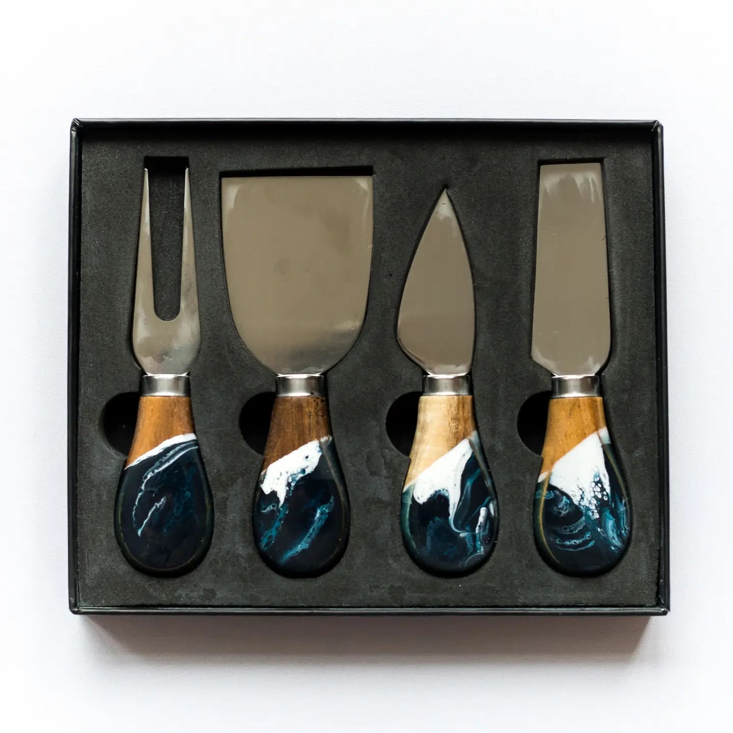 Resin Coated Cheese Knife Set - Set of 4