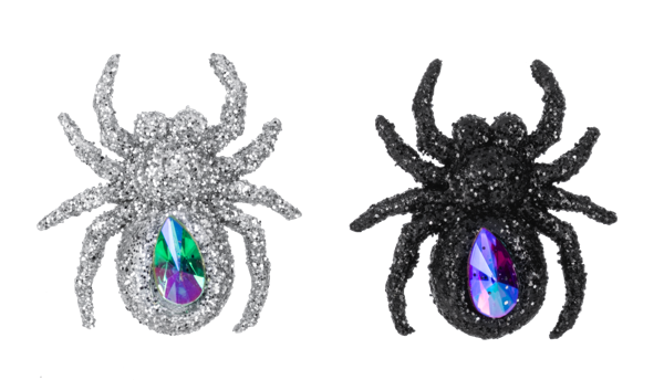 Spooky Sparkle Spider Charm
