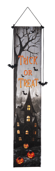 Light-Up Trick or Treat Banner