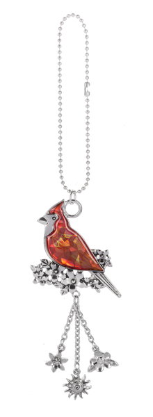 Holographic Car Charm - Cardinal