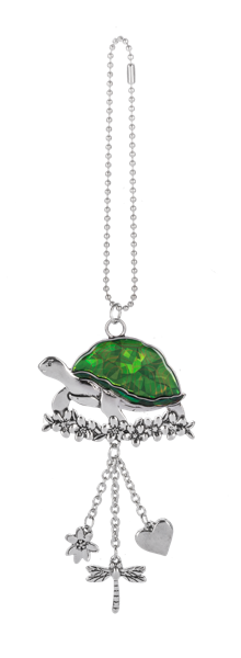 Holographic Car Charm - Turtle