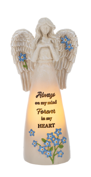 Always in My Heart Light Up Angel Figurine