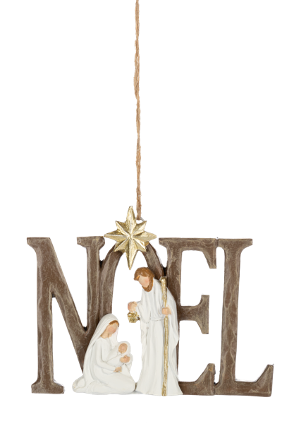 Nativity Ornament-Hope, Joy, Noel