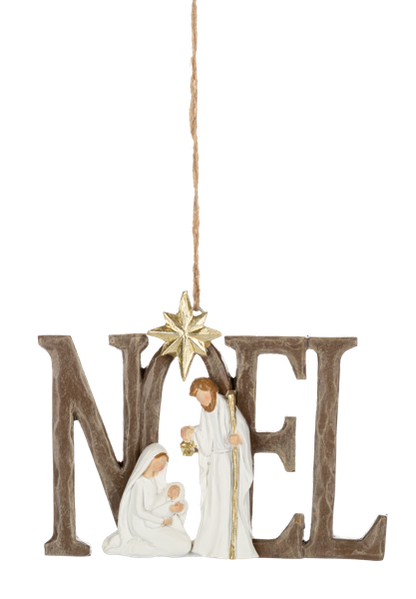 Nativity Ornament-Hope, Joy, Noel