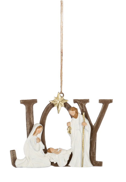 Nativity Ornament-Hope, Joy, Noel