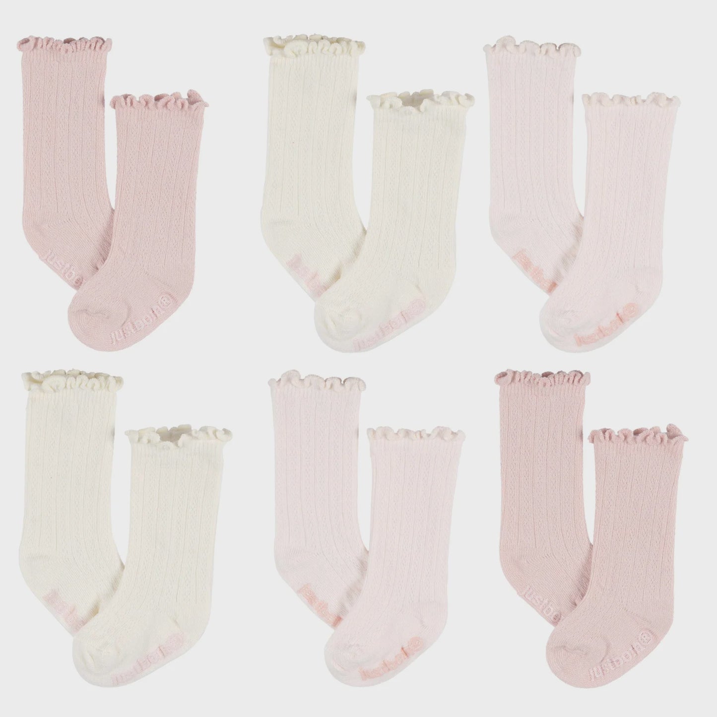 Pink 6pk Socks (6-12 Months)
