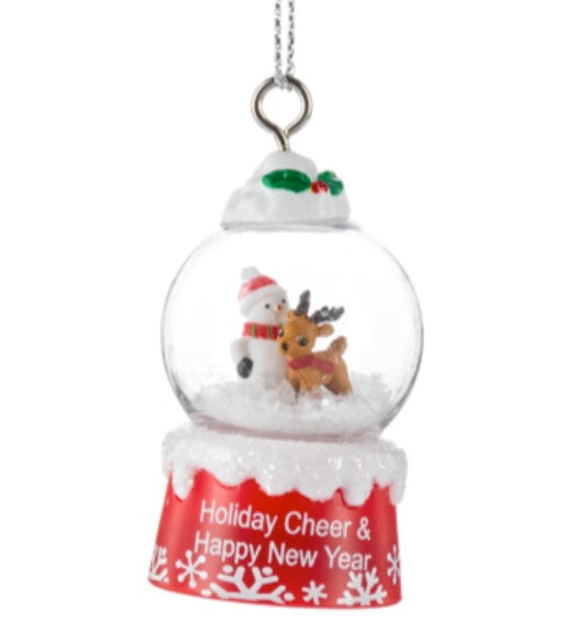 Christmas Globe Ornament - J