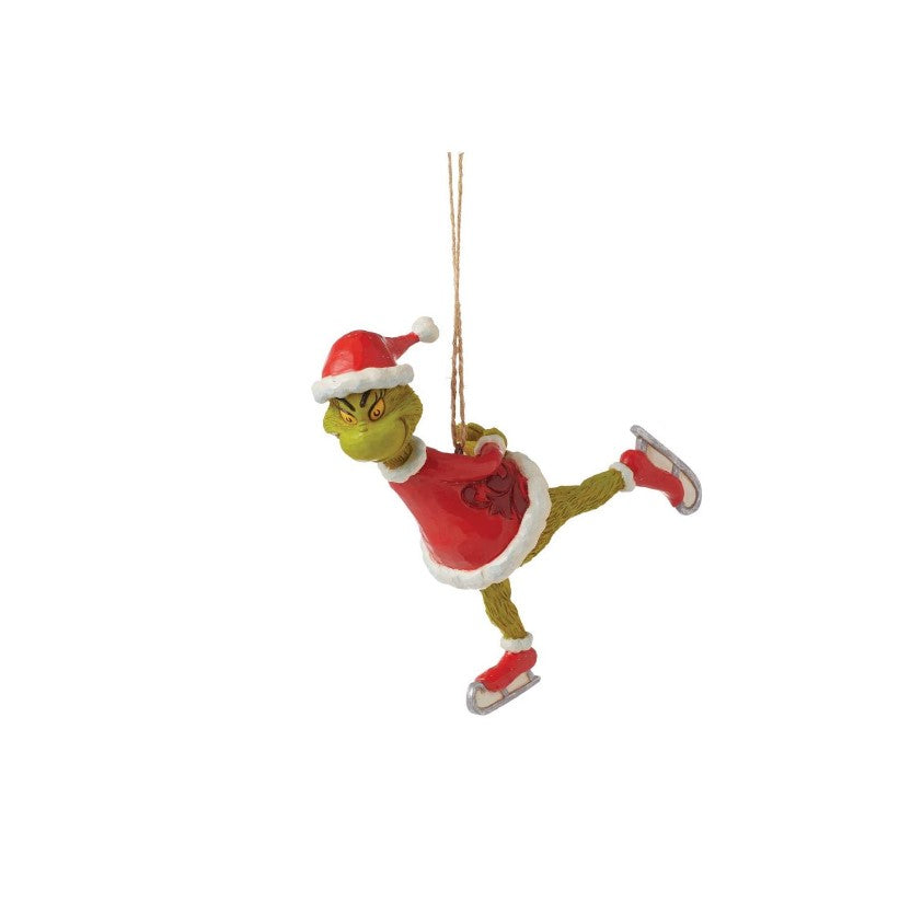 Grinch Ice Skating Ornament