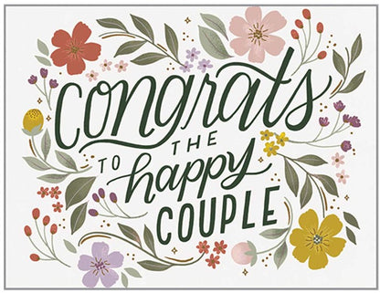 "Congrats to the Happy Couple" Card