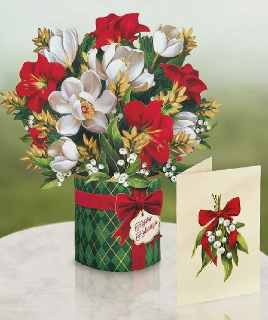 Golden Mistletoe - Mini Pop-up Card