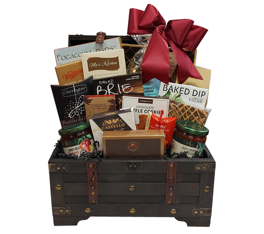 Antique Style Trunk Gift Basket