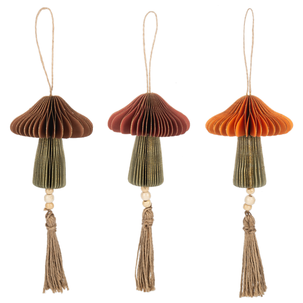 Honeycomb Mushroom Ornament