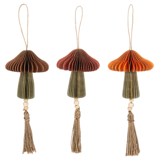 Honeycomb Mushroom Ornament