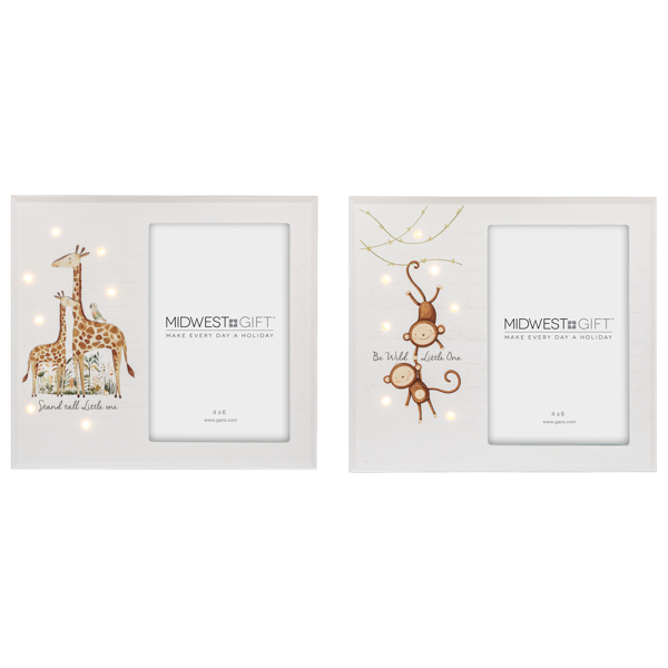 LED Light Up Wild Animal 4x6 Frames