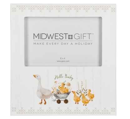 White Baby Animals Frame - 4 x 6"