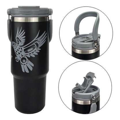 Easy-Carry Insulated Tumbler (30oz) - Eagle in Flight