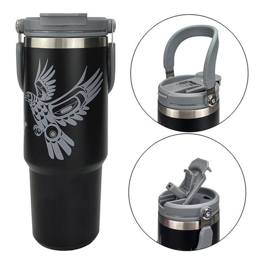 Easy-Carry Insulated Tumbler (30oz) - Eagle in Flight