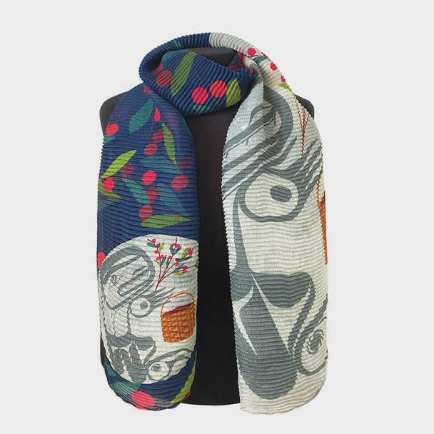 Eco Scarf - Berry Picker in The Moon