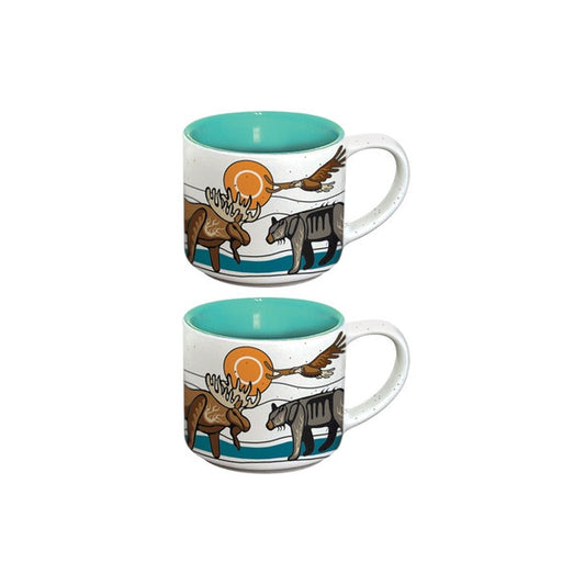 Ceramic Espresso Mugs (Set of 2) - All My Relatives