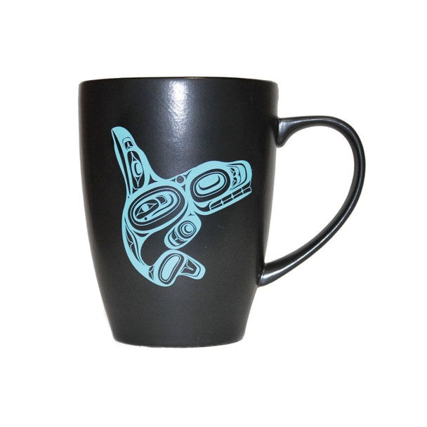 Whale Black Mug