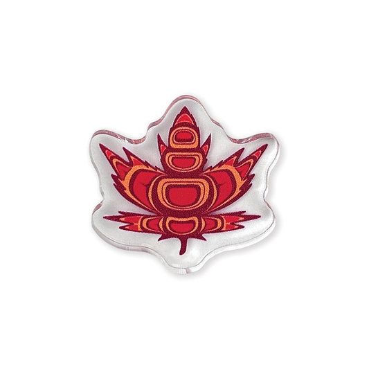 Acrylic Pin - Indigenous Maple