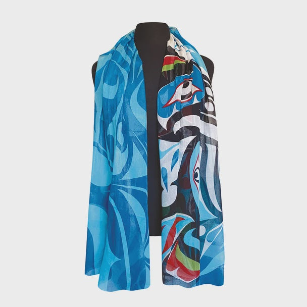 Signature Scarf - Raven and Killer Whale