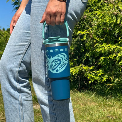 Easy-Carry Insulated Tumbler (30oz) - Killer Whale