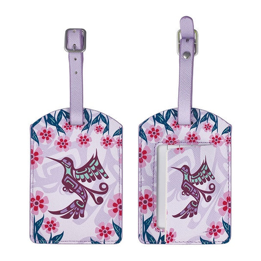 Hummingbird (Purple) Luggage Tag