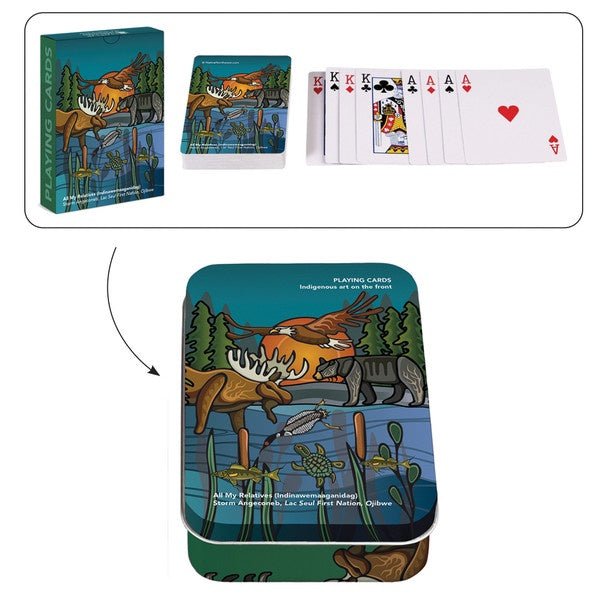 Playing Cards (Single Deck) - All My Relatives (Indinawemaaganidag)