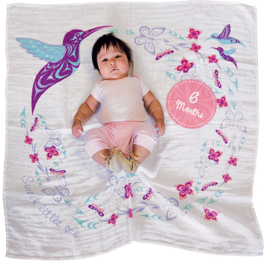 Baby Blanket and Milestone Sets - Hummingbird