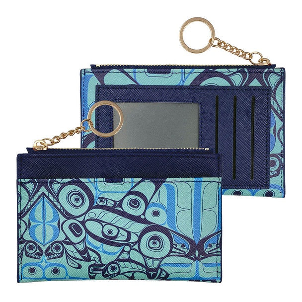 Zippered Card Wallet - Orca Song