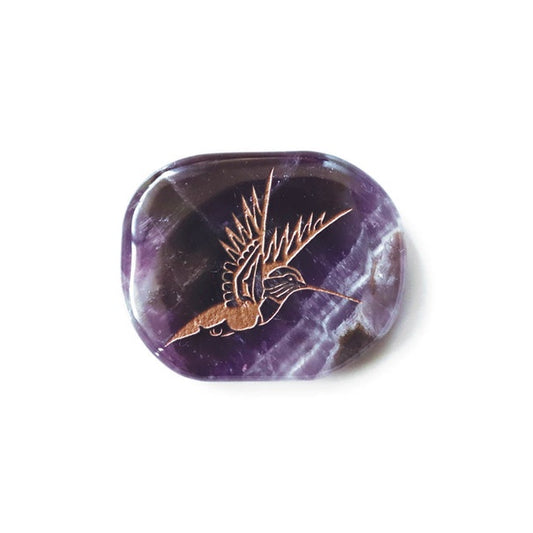 Spirit Stone - Amethyst Hummingbird