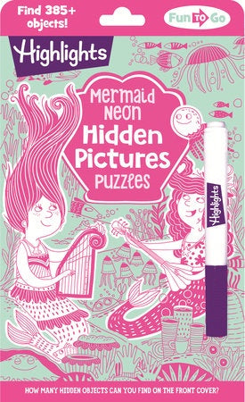 Mermaid Neon - Hidden Pictures Puzzle Book