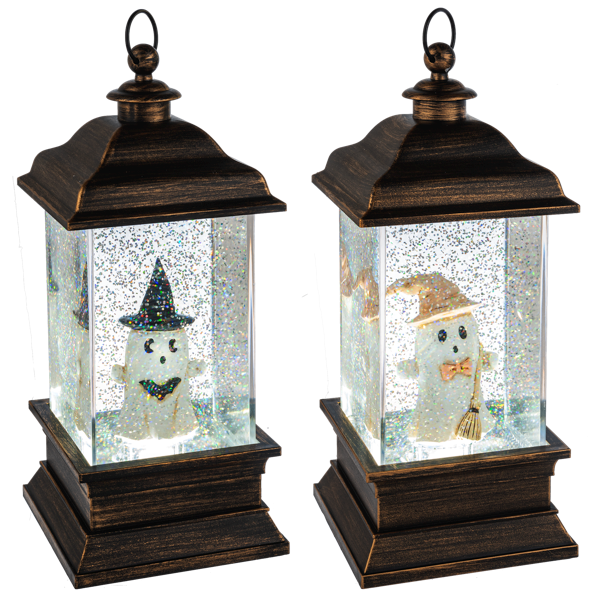 LED Light Up Shimmer Ghost Lantern