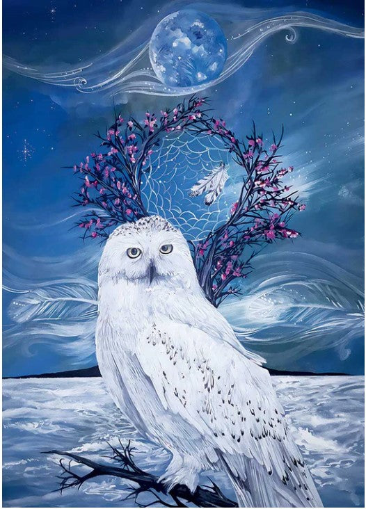 Midnight Wisdom Owl Magnet