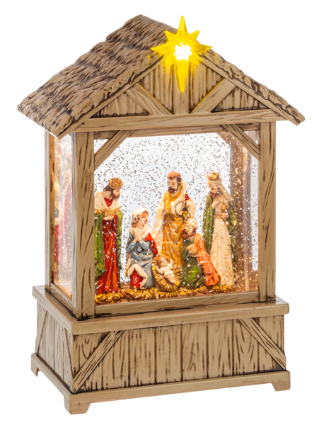 LED Light Up Shimmer Nativity Scene Figurine