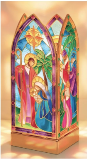 Stained Glass Nativity Paper Lantern
