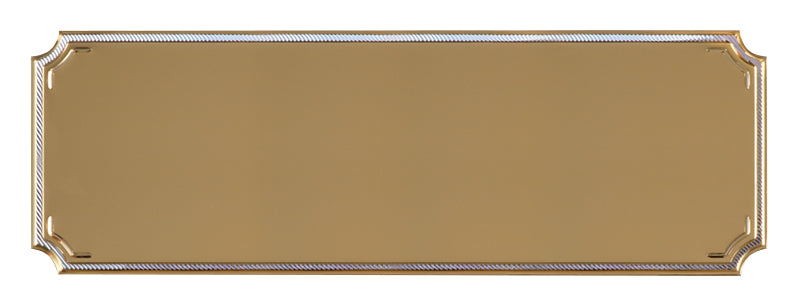 Notched Engraving Plaque - 3" x 1" (Engraving included)