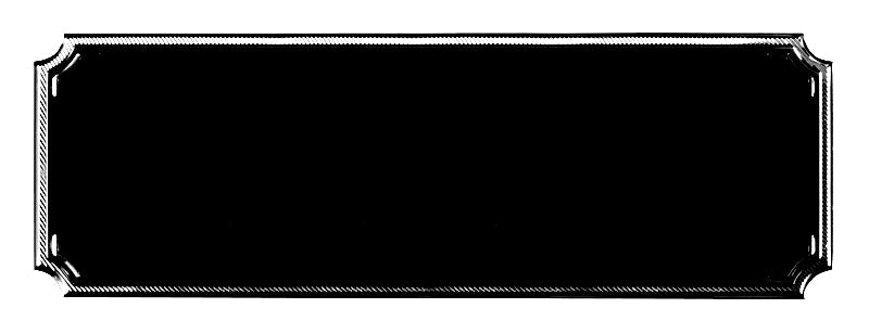 Notched Engraving Plaque - 3" x 1" (Engraving included)