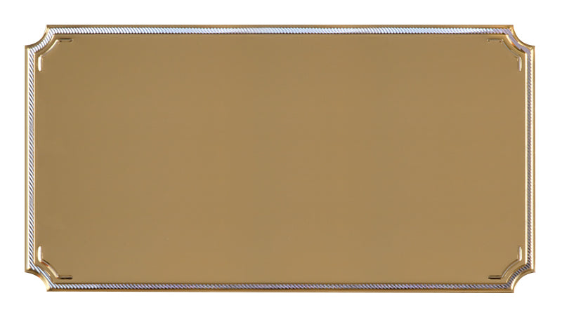 Notched Engraving Plaque - 2 5/8"  x 1 3/8" (Engraving included)