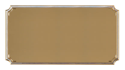 Notched Engraving Plaque - 2 5/8"  x 1 3/8" (Engraving included)