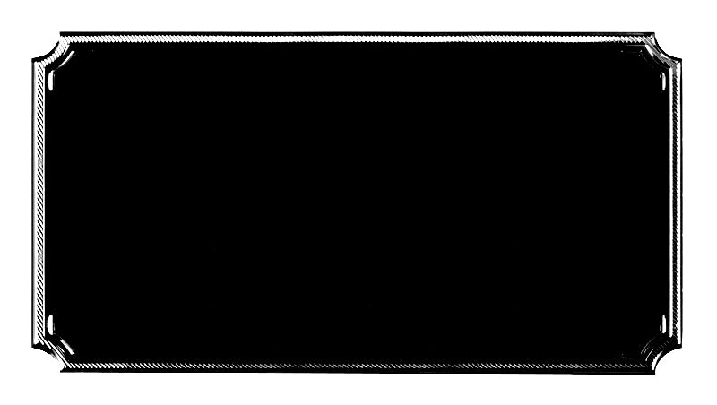 Notched Engraving Plaque - 2 5/8"  x 1 3/8" (Engraving included)