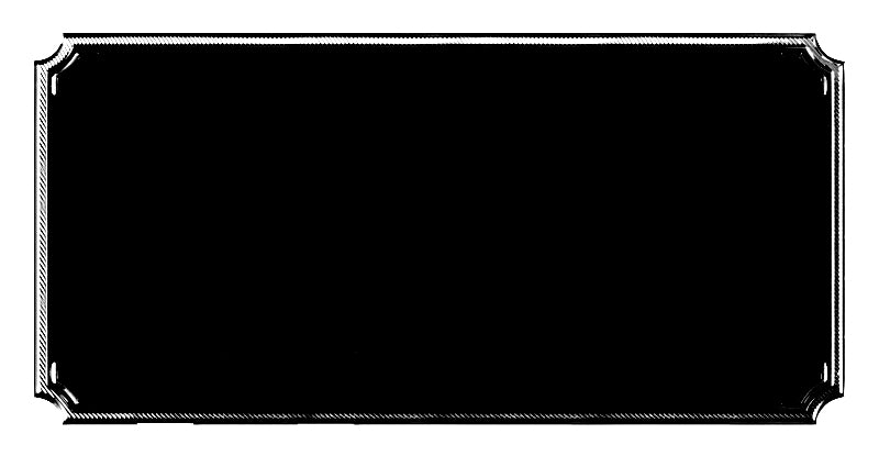 Notched Plaque - 3 1/8" x 1.5" (Engraving included)