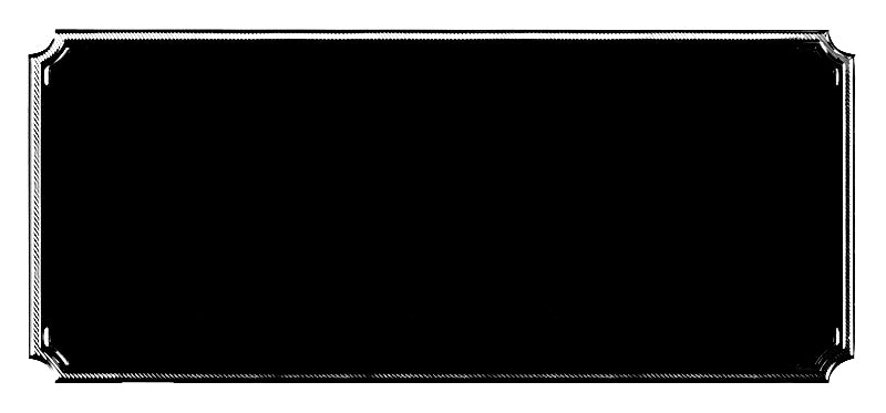 Notched Engraving Plaque 3.5"x 1.5"