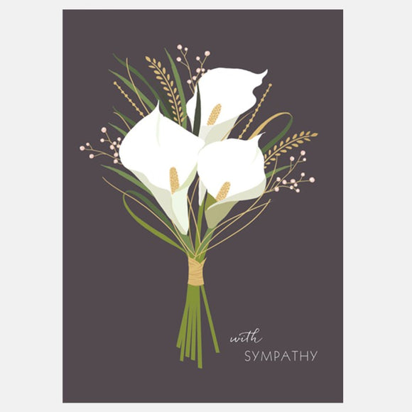 Sympathy Card Lily Design Greeting Card