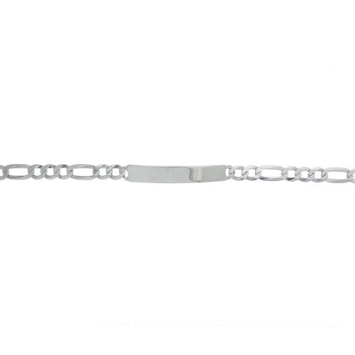 Rhodium Plated Sterling Silver ID Bracelet 150