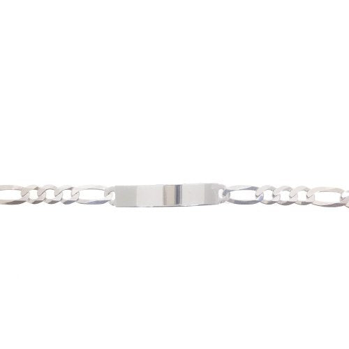 Rhodium Plated Sterling Silver ID Bracelet 120