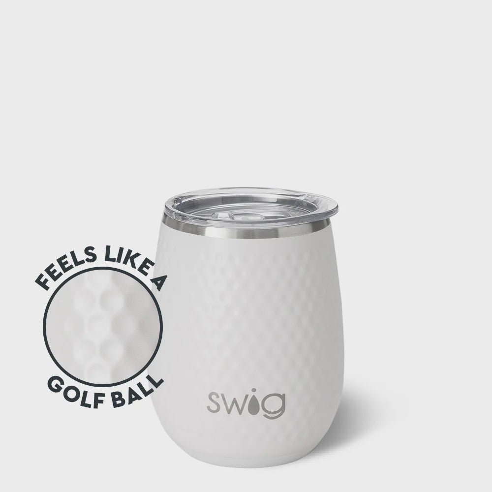 Stemless Wine Cup 14oz (Golf Ball)