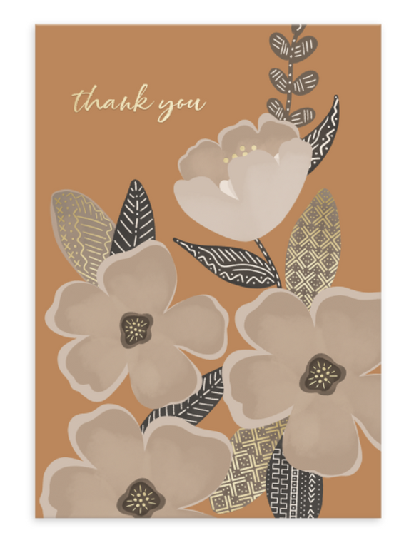 Thank You Floral Note Card